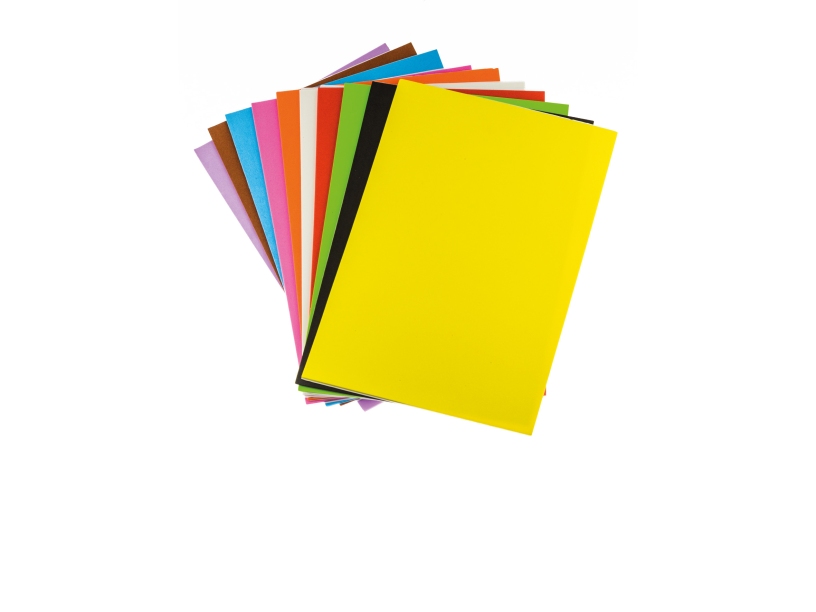 Pianka PVC A4 z klejem mix kolor (10szt) Brewis